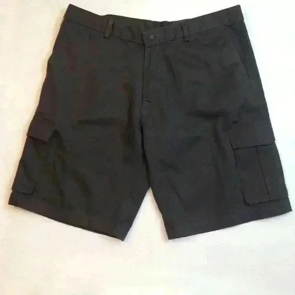 Dockers Gray Flat Front Size 38 Khakis Shorts NWT - Picture 3 of 4
